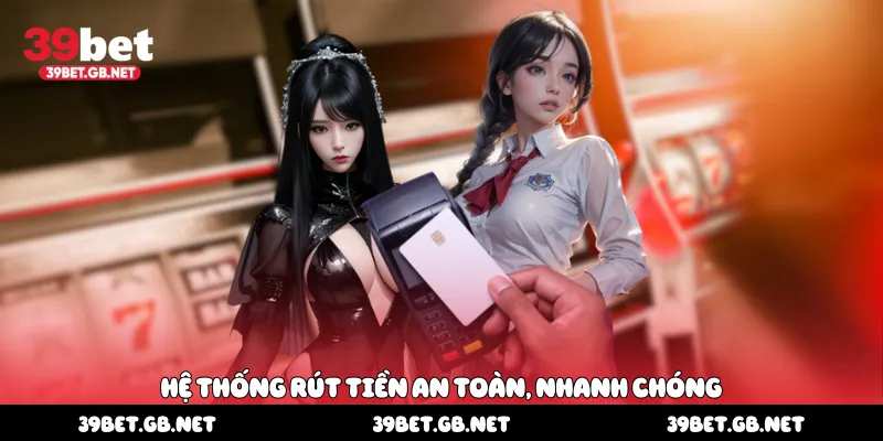 Hệ thống rút tiền an toàn, nhanh chóng