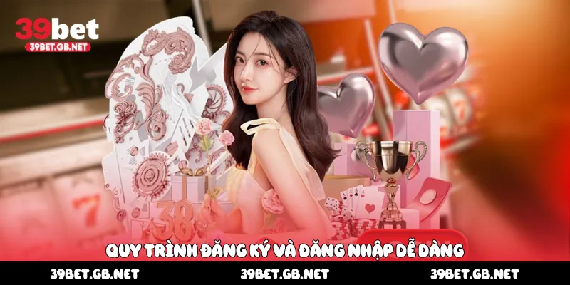 Quy trình đăng ký và đăng nhập dễ dàng